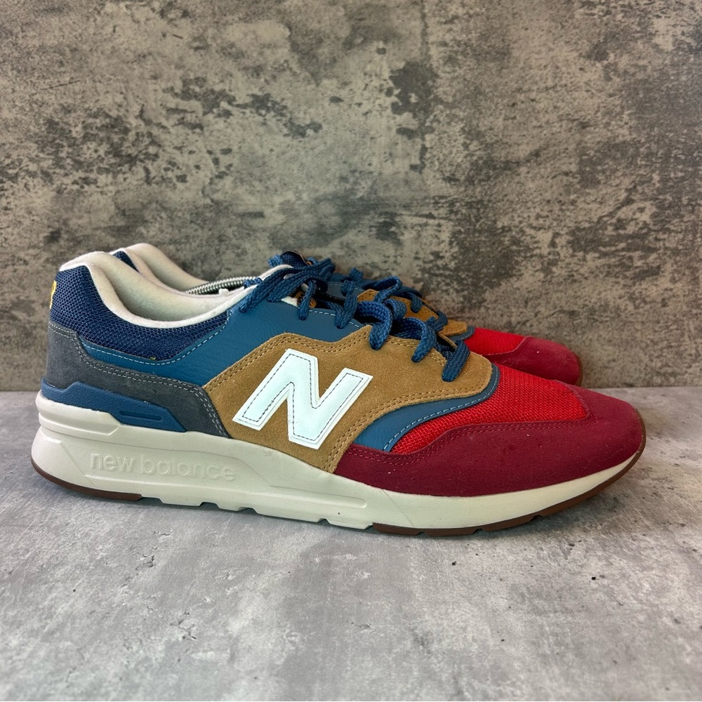 New Balance Multicolor Sneakers - Red, Blue, Tan